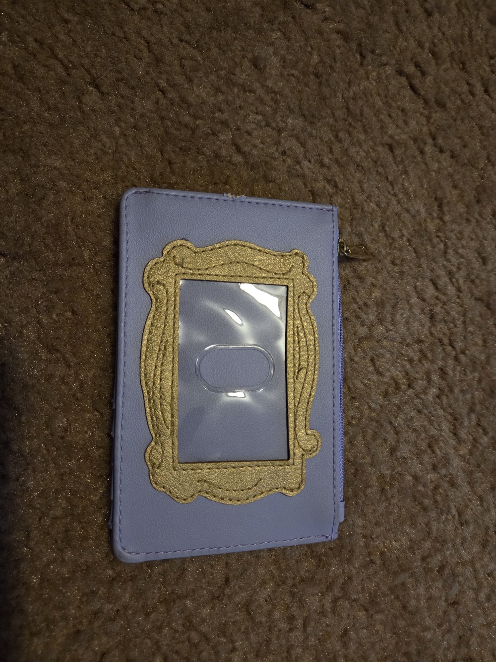 FRIENDS Lavender Card Wallet with Gold Frame